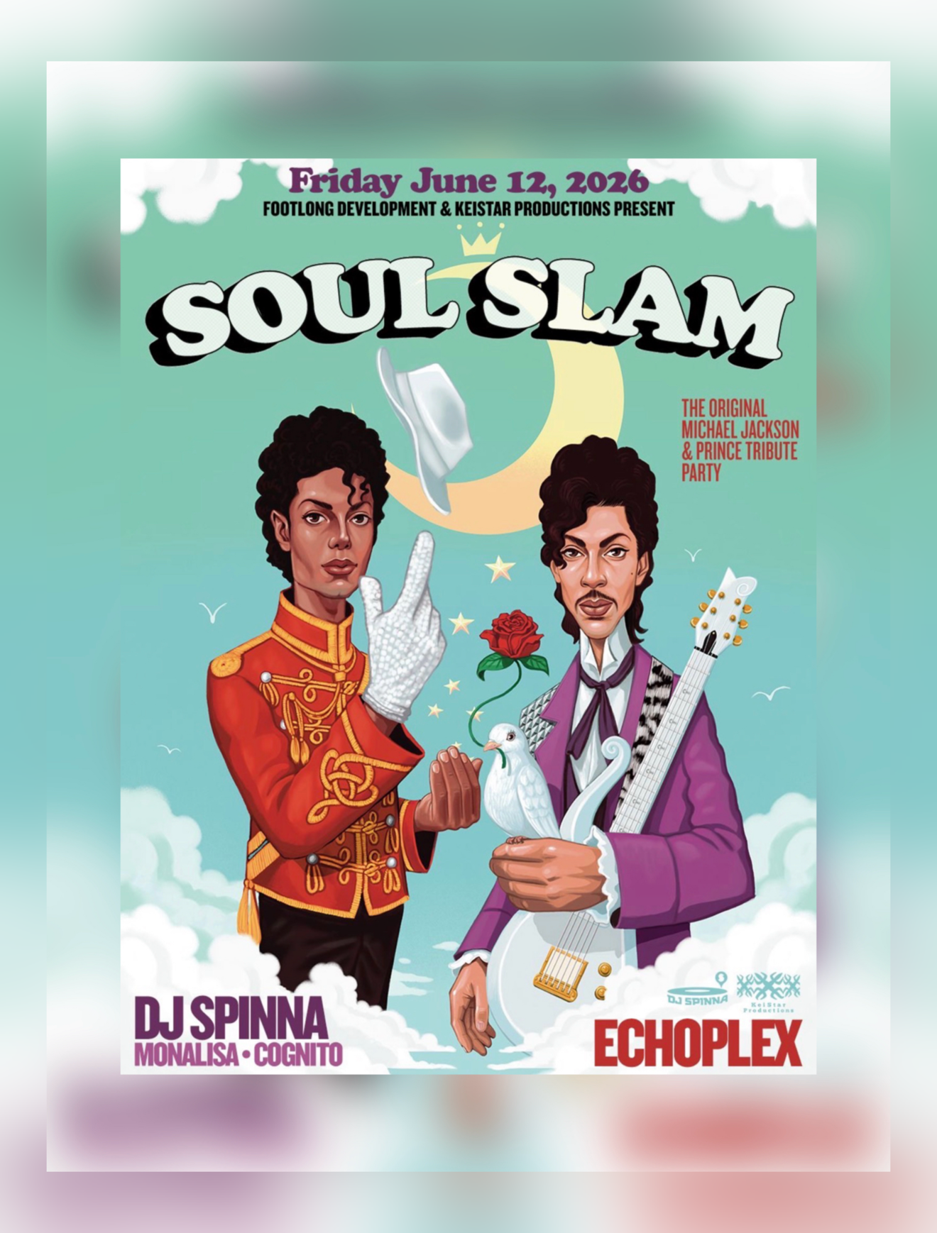 michael jackson spike lee dj spinna ポスター DJ SPINNA's •SOUL SLAM• The Original PRINCE & MICHAEL JACKSON